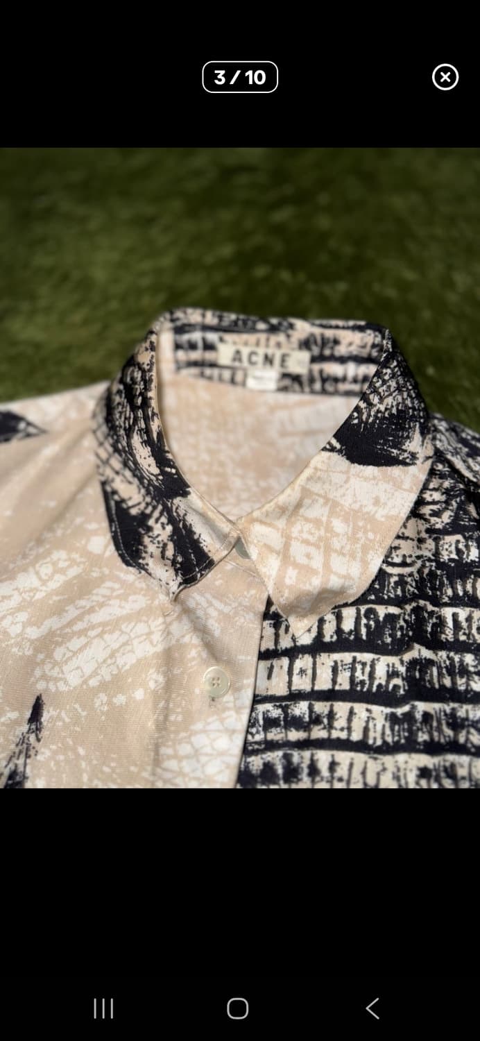 ACNE STUDIOS 아크네 스튜디오 릴렉스 핏 비스코스 하프 셔츠 상품이미지7