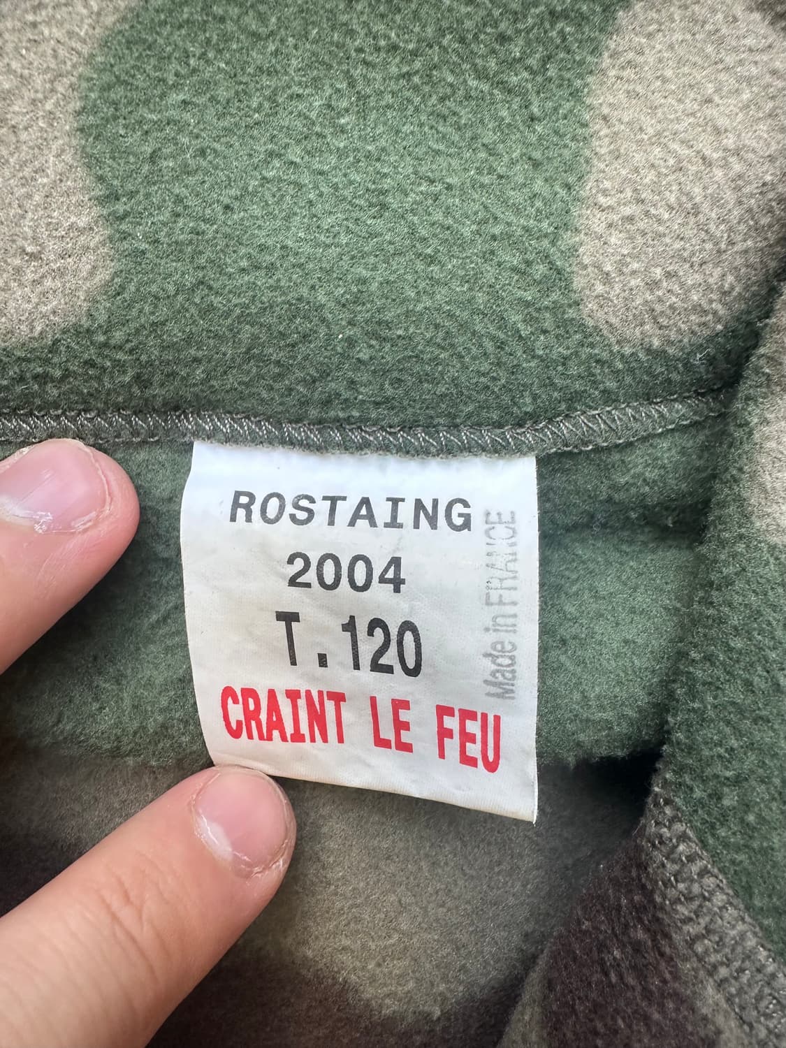 빈티지 우드랜드 프랑스군 플리스 하프집업  상품이미지3