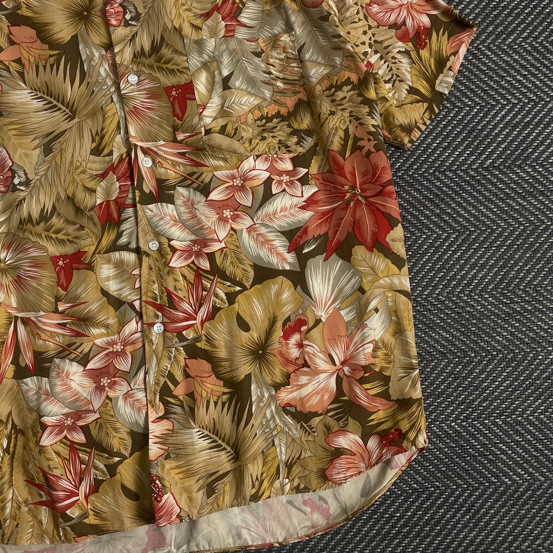 USA 오리지날 빈티지 하와이안 셔츠o 3570 상품이미지3