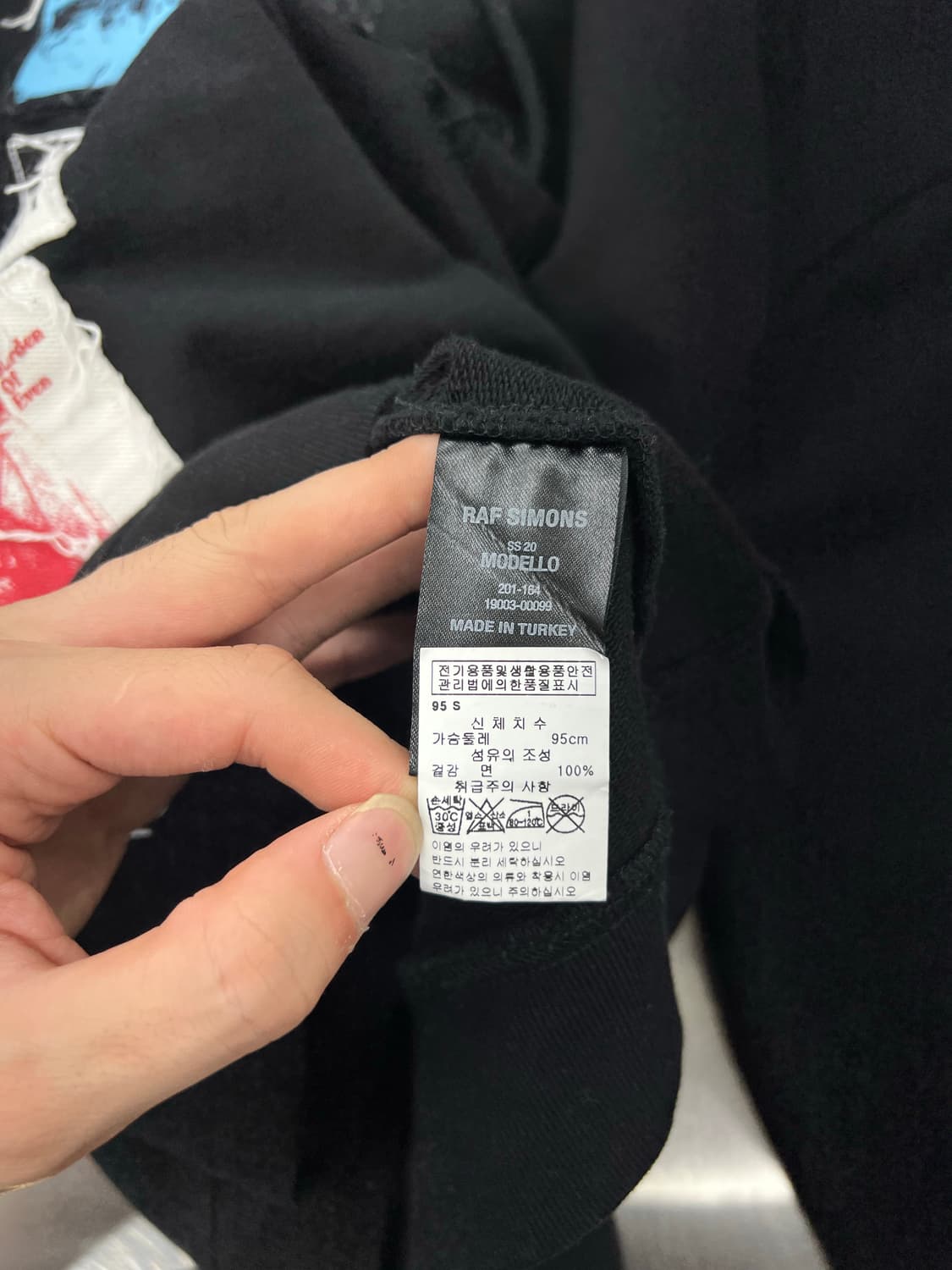 라프시몬스 20SS 포토 패치 후디 상품이미지8