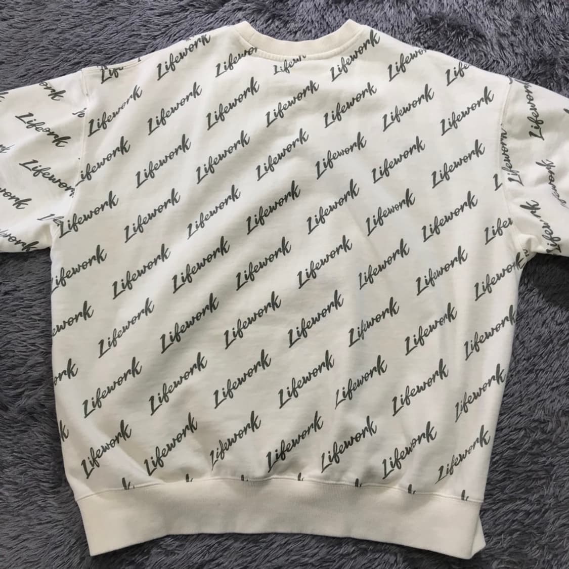 [[L, A급, 24년, 공용] 라이프워크(LW) 레터링 맨투맨@191 상품이미지3