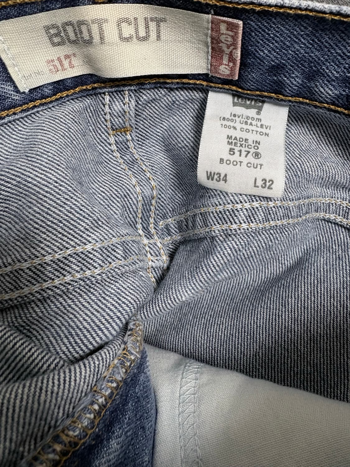 (34x32) 00s 리바이스 517 중청 데님 상품이미지5