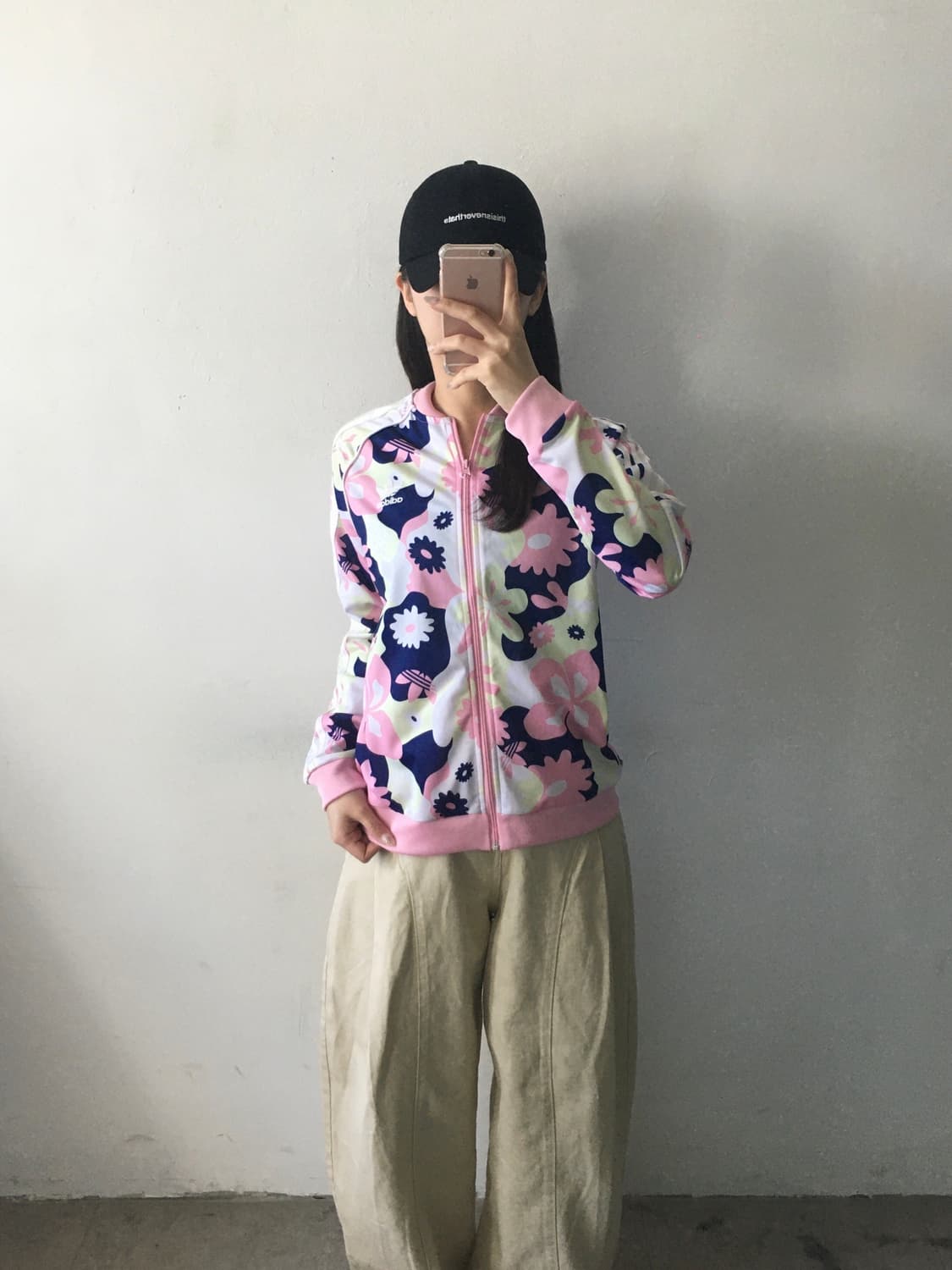 아디다스 플라워패턴 트랙탑져지 상품이미지1