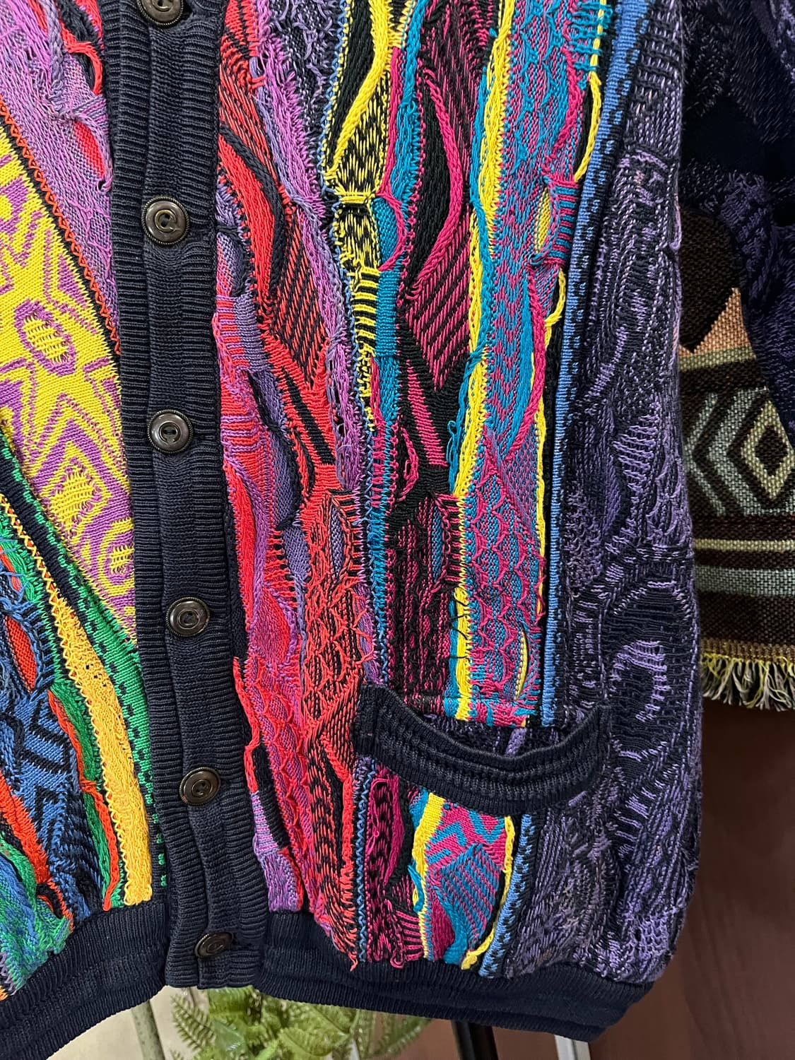 쿠지 멀티 컬러 케이블 니트 가디건 #csz572 상품이미지4