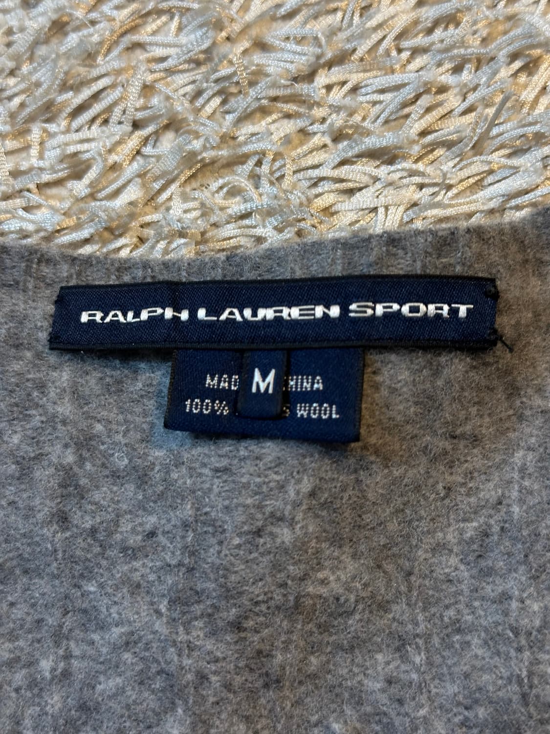 폴로 스포츠 핑크포니 케이블 램스울 꽈배기 가디건 차콜 상품이미지4