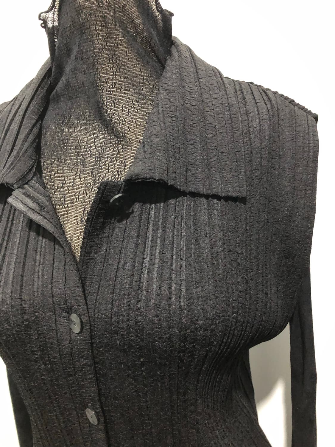 긱시크무드 플리츠조끼 상품이미지2