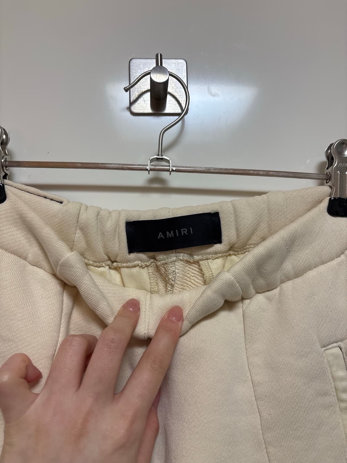 아미리 amiri 오프화이트 부츠컷 플레어 스웻팬츠 상품이미지4