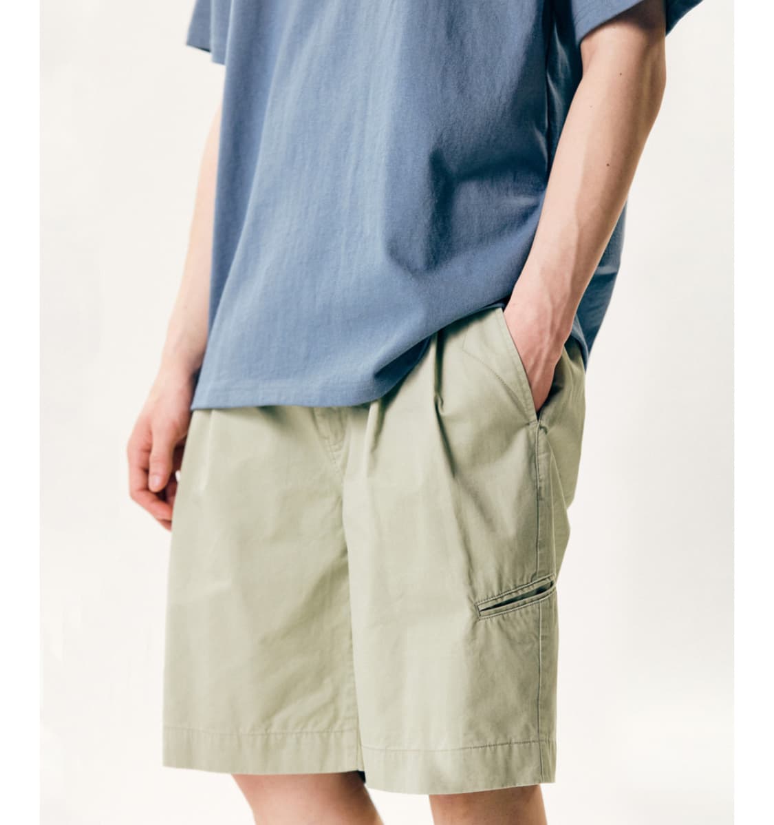 [새상품]에스피오나지 Double Pleats Chino Shorts   상품이미지4