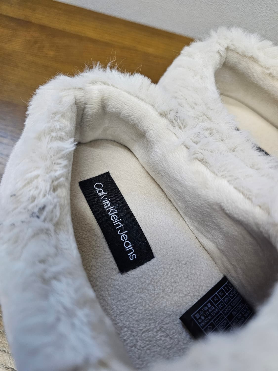 캘빈클라인 인조 모피 털 신발 스니커즈 상품이미지5