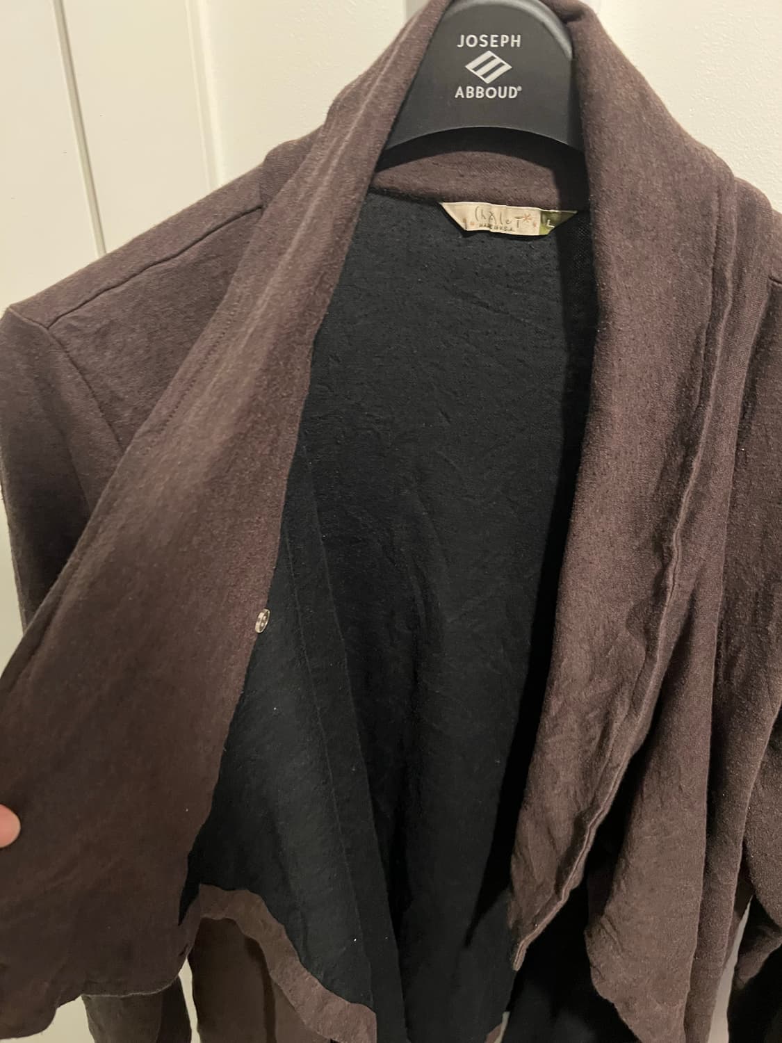 드레이프 랩 언발란스 가디건 상품이미지4