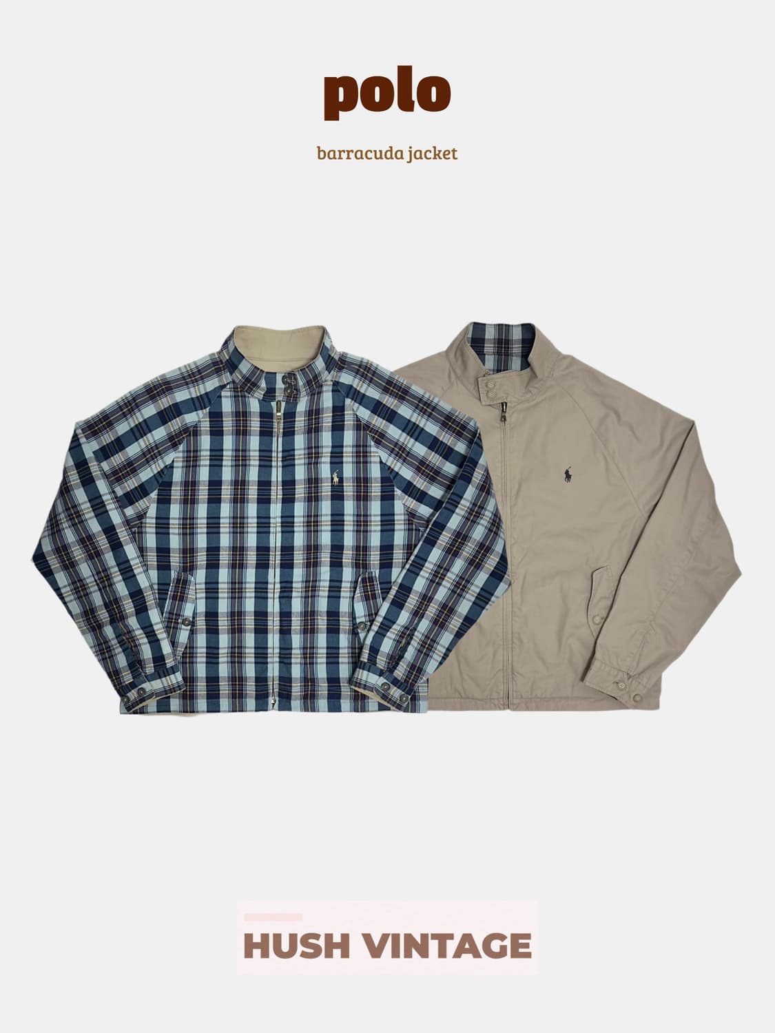 폴로 랄프로렌 리버서블 체크 바라쿠다 자켓 상품이미지1