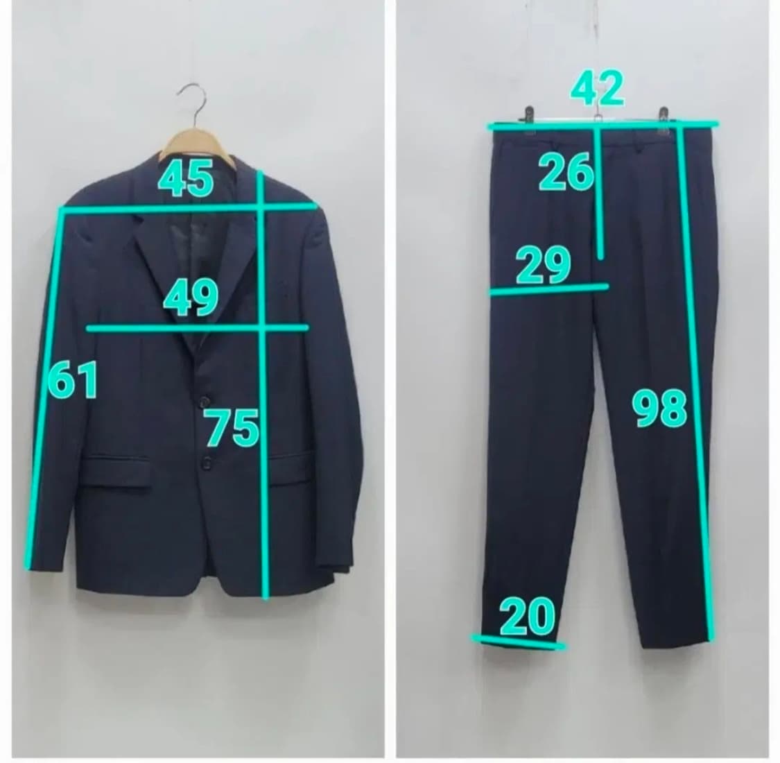 띠어리 버진 울 38R/31 상품이미지8