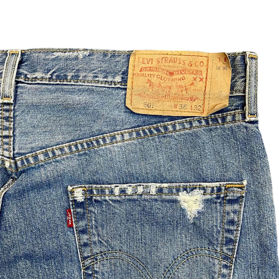 00s 리바이스 501 페인팅 데님팬츠 상품이미지6