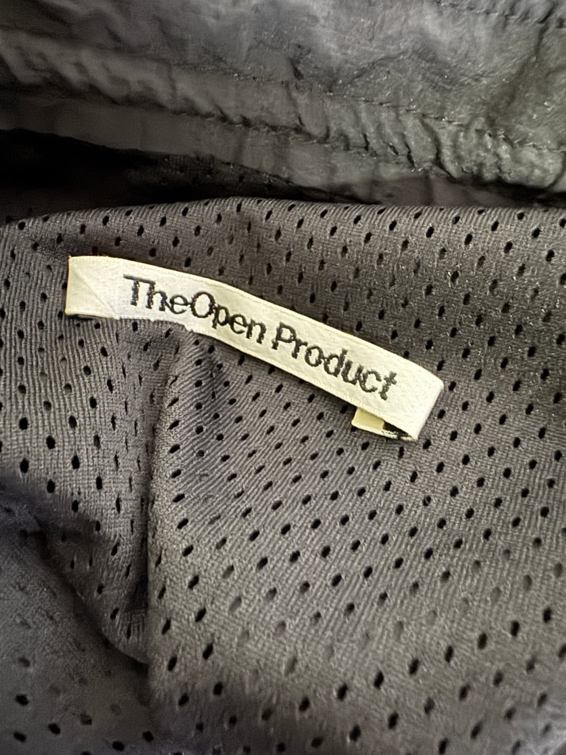 여성 더오픈프로덕트 사이드 스트링 나일론 스커트 2 블랙 상품이미지4