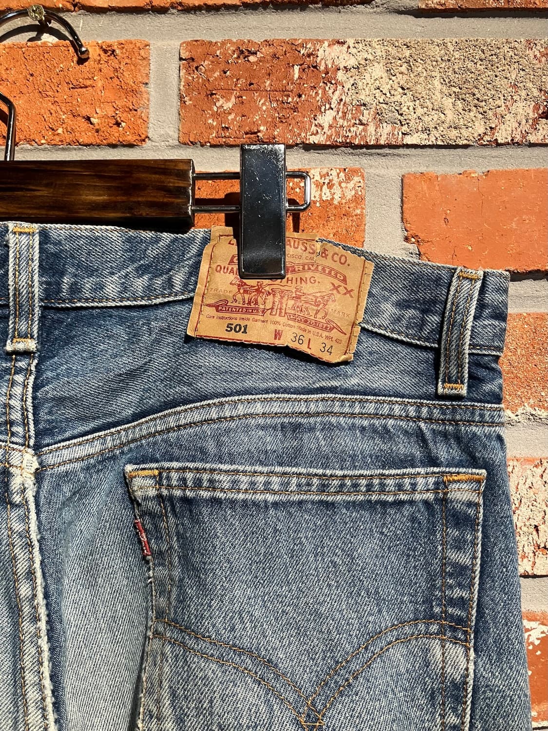 90s USA 빈티지 리바이스 501 데님 팬츠 상품이미지6
