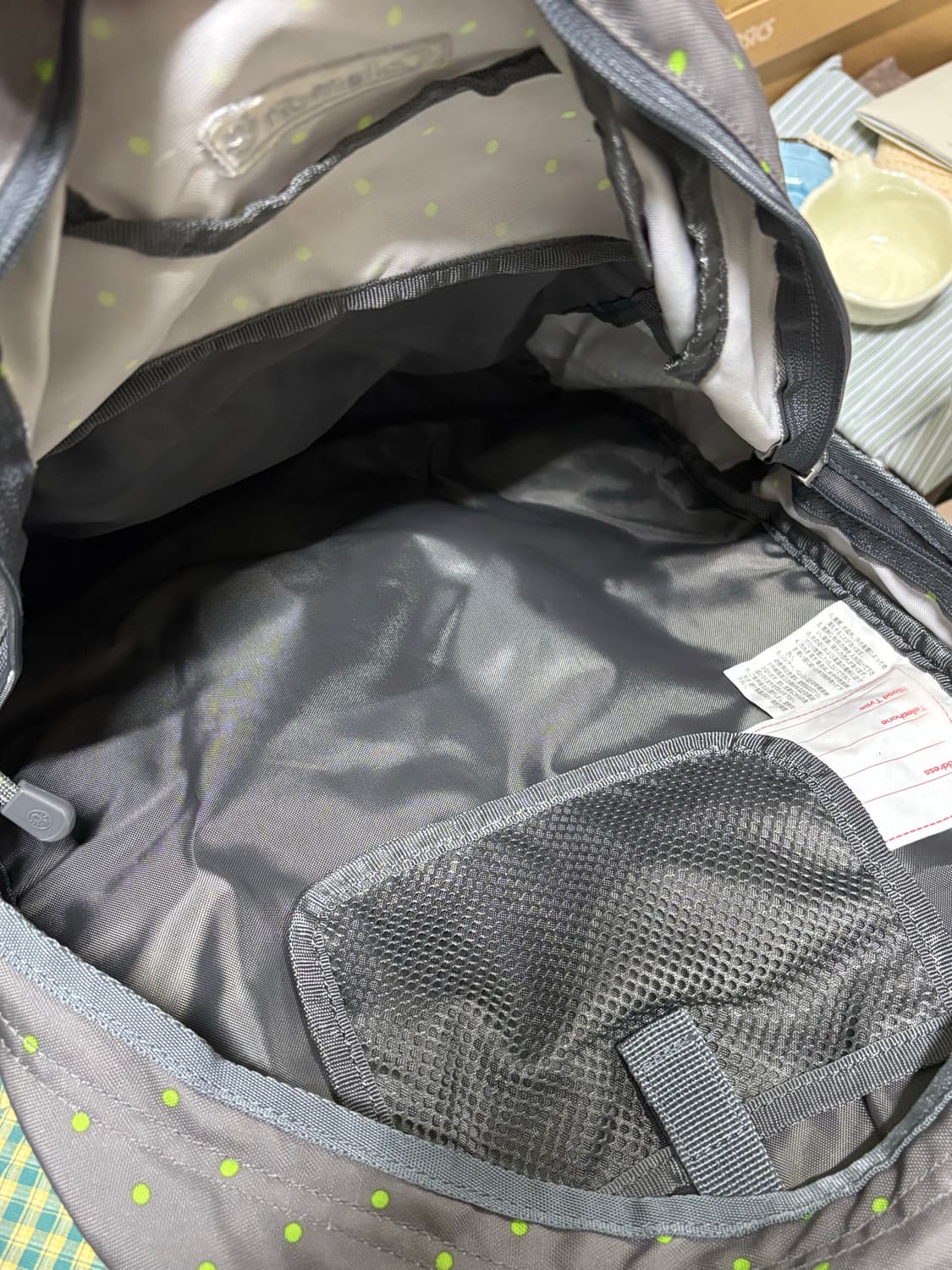 콜맨 초록 도트 백팩 | 가방 일본 빈티지 하구미 모리걸 대장템 상품이미지2