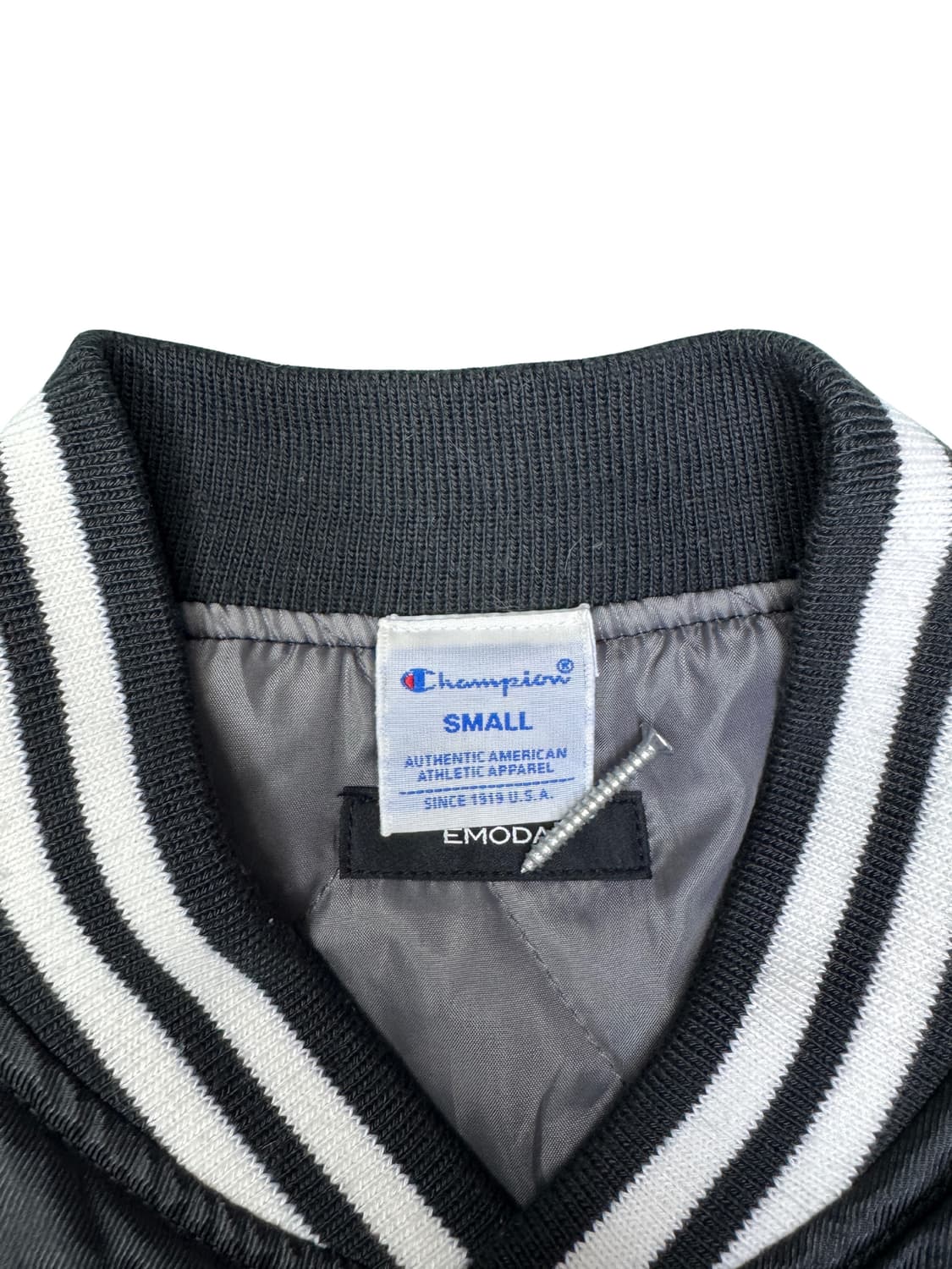 EMODA x champion japan 챔피온 베이스볼 자켓 블랙 S 상품이미지7