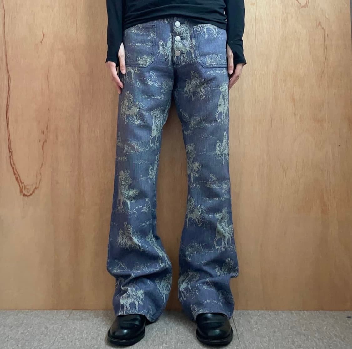 (오늘만 이가격) 드리스반노튼 자카드 플레어 팬츠 상품이미지1