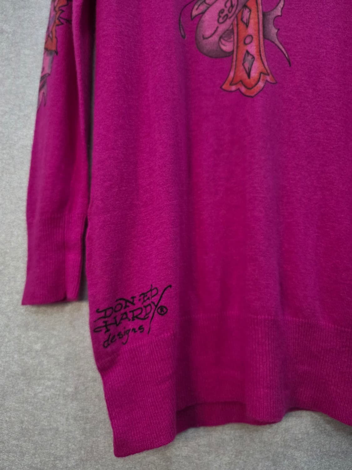 에드하디 크로스 프린팅 니트 ED HARDY 상품이미지6