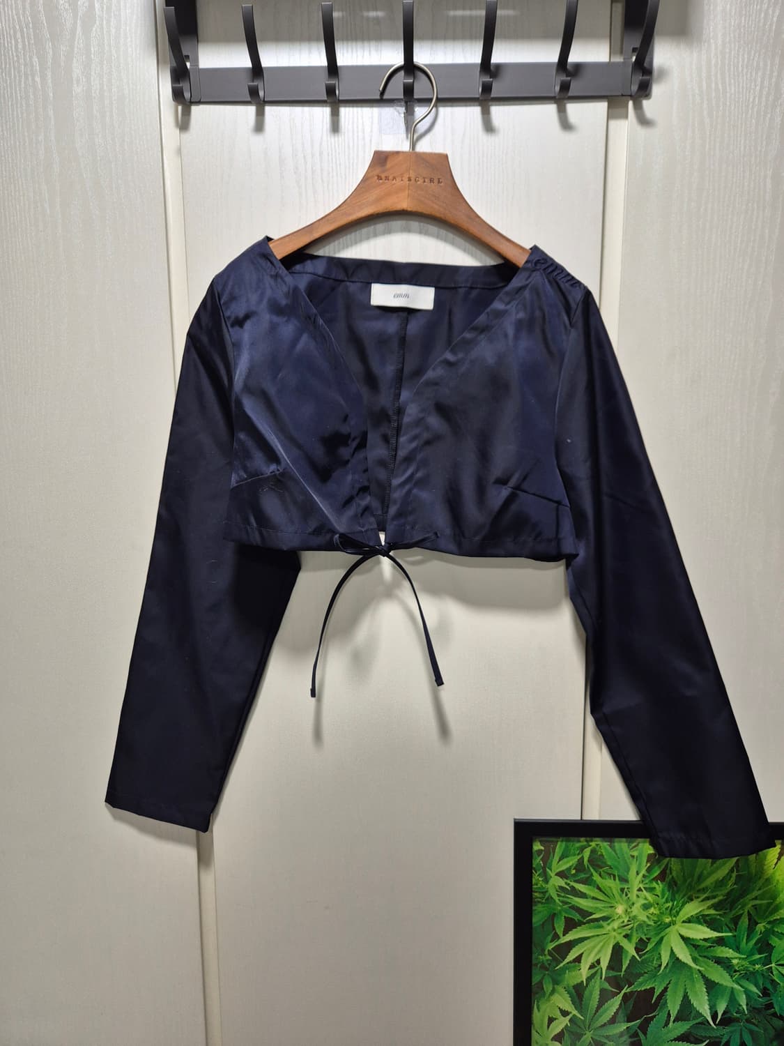 (세일)(새상품)Emm 네이비 리본 매듭 크롭 자켓블라우스 상품이미지1