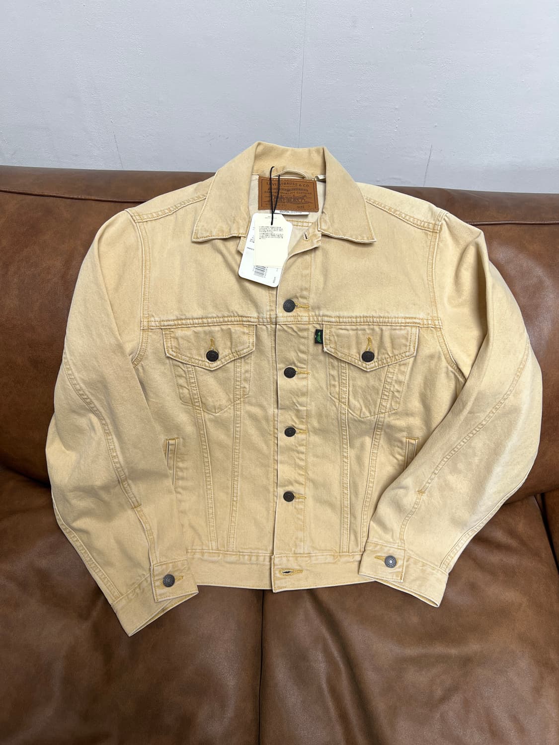 [100] 리바이스 3세대 데님 자켓 옐로우 베이지 상품이미지1