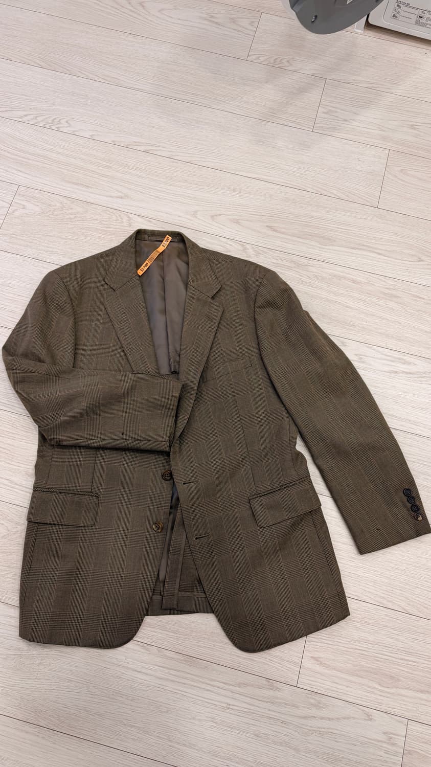 [택포] 제이프레스 글렌 체크 브라운 자켓 상품이미지2