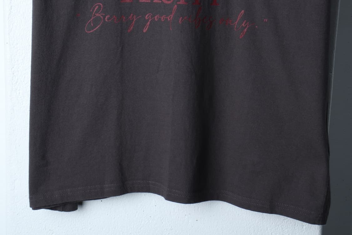 W(L-XL) 일리고 반팔 티셔츠 프루티 오버핏 차콜-H31180 상품이미지4