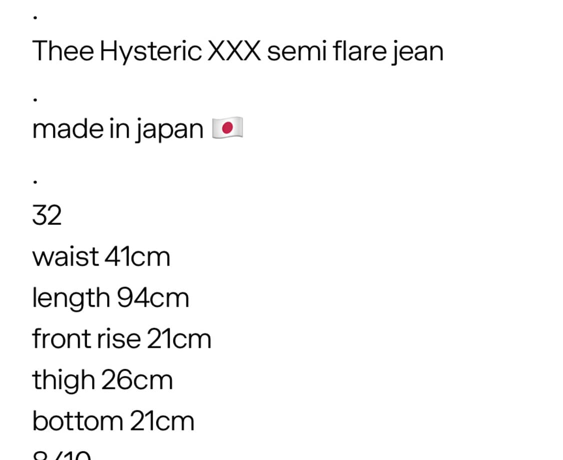 thee hysteric XXX semi flare jean 상품이미지7