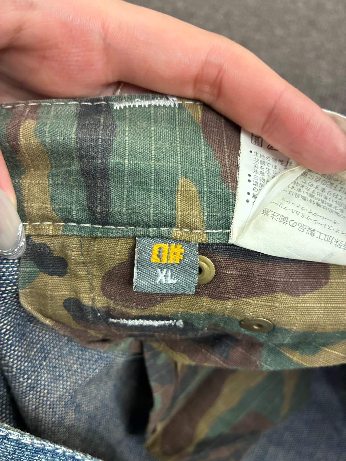 XL)Alpha Numeric 빈티지 자수 디테일 데님팬츠 상품이미지8