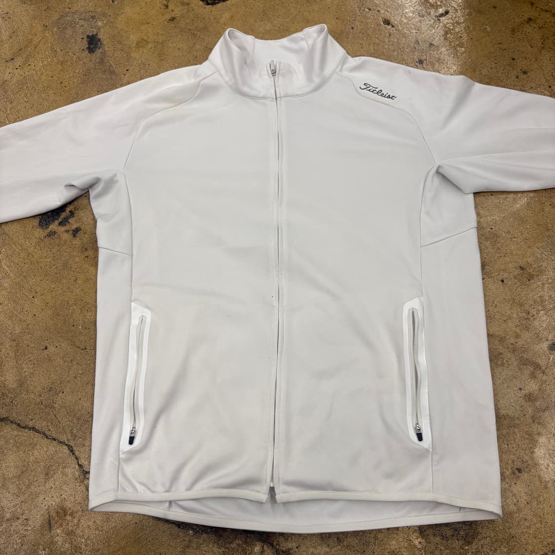 [정품/L] 타이틀리스트 화이트 골프 집업자켓 b10 상품이미지3
