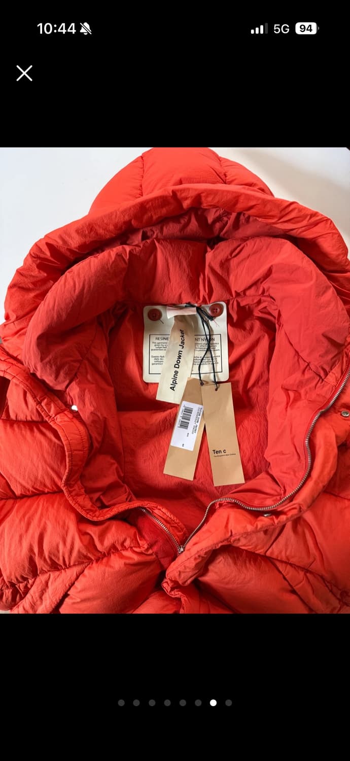 Ten C(텐씨) 알파인 다운 패딩 오렌지 48 상품이미지4