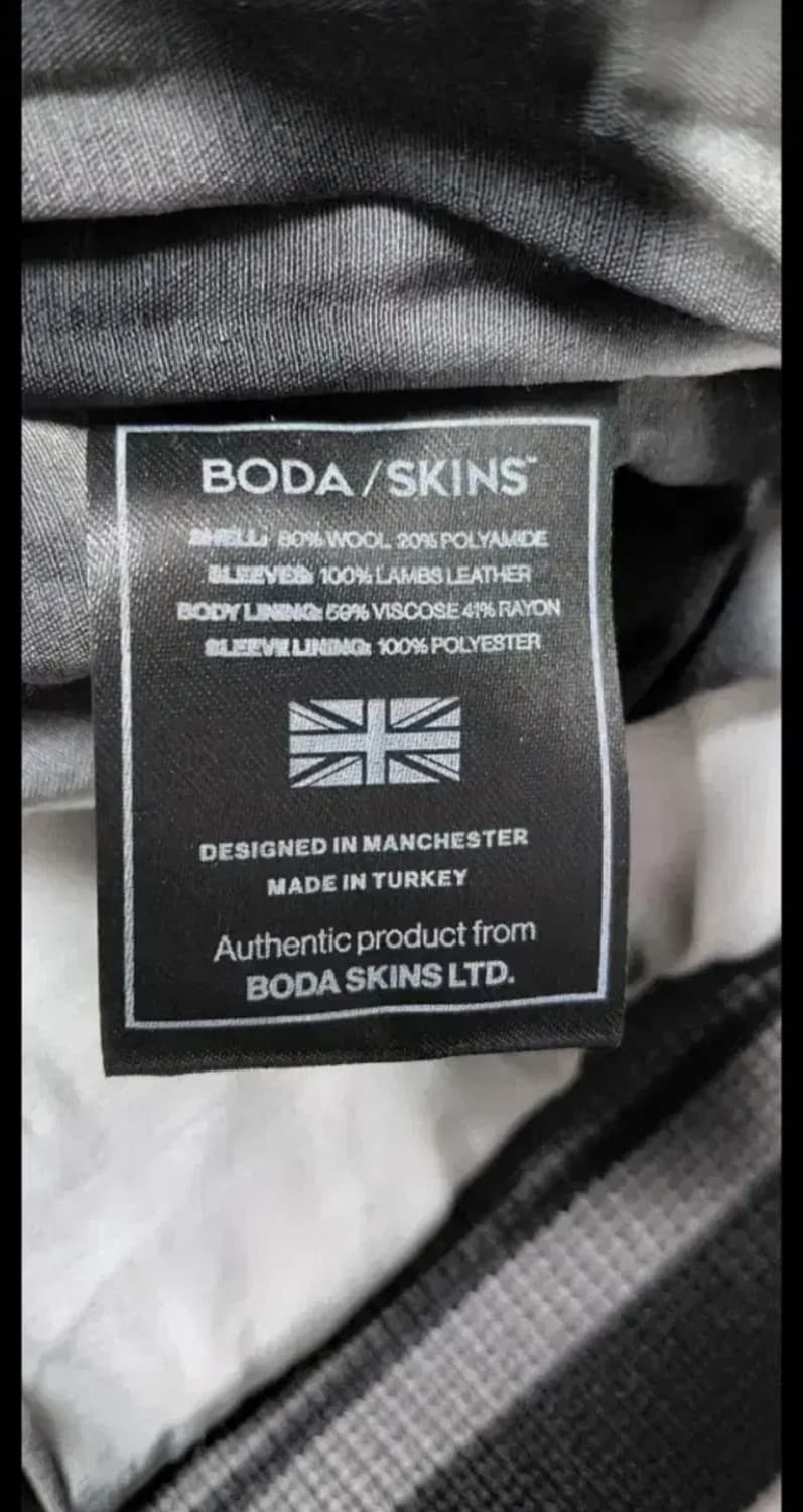 [BODA SKINS] 프리미엄 양가죽 바시티 자켓 S (무료배송) 상품이미지6