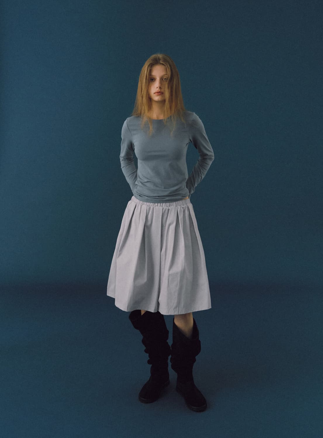 스무드무드 바이나 플리츠 스커트 상품이미지2