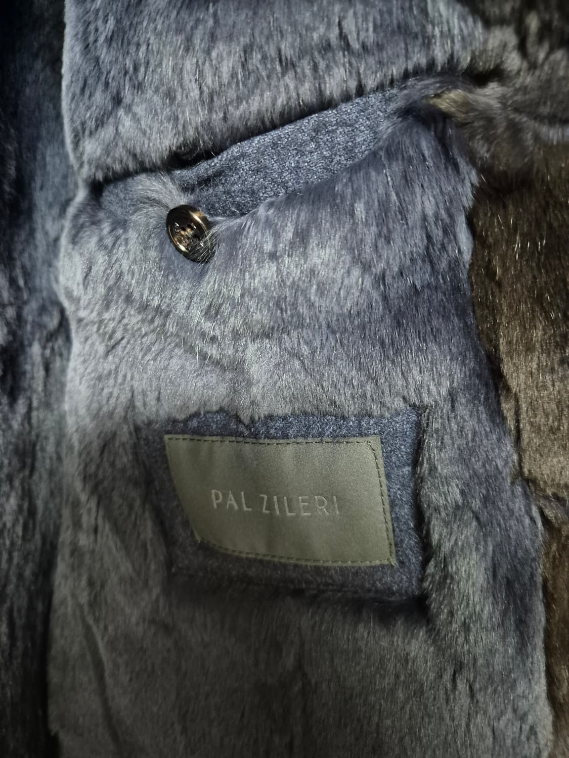 빨질레리 리얼 래빗퍼 밍크카라 캐시미어 자켓  겨울퍼자켓 남성 52 코트 상품이미지7