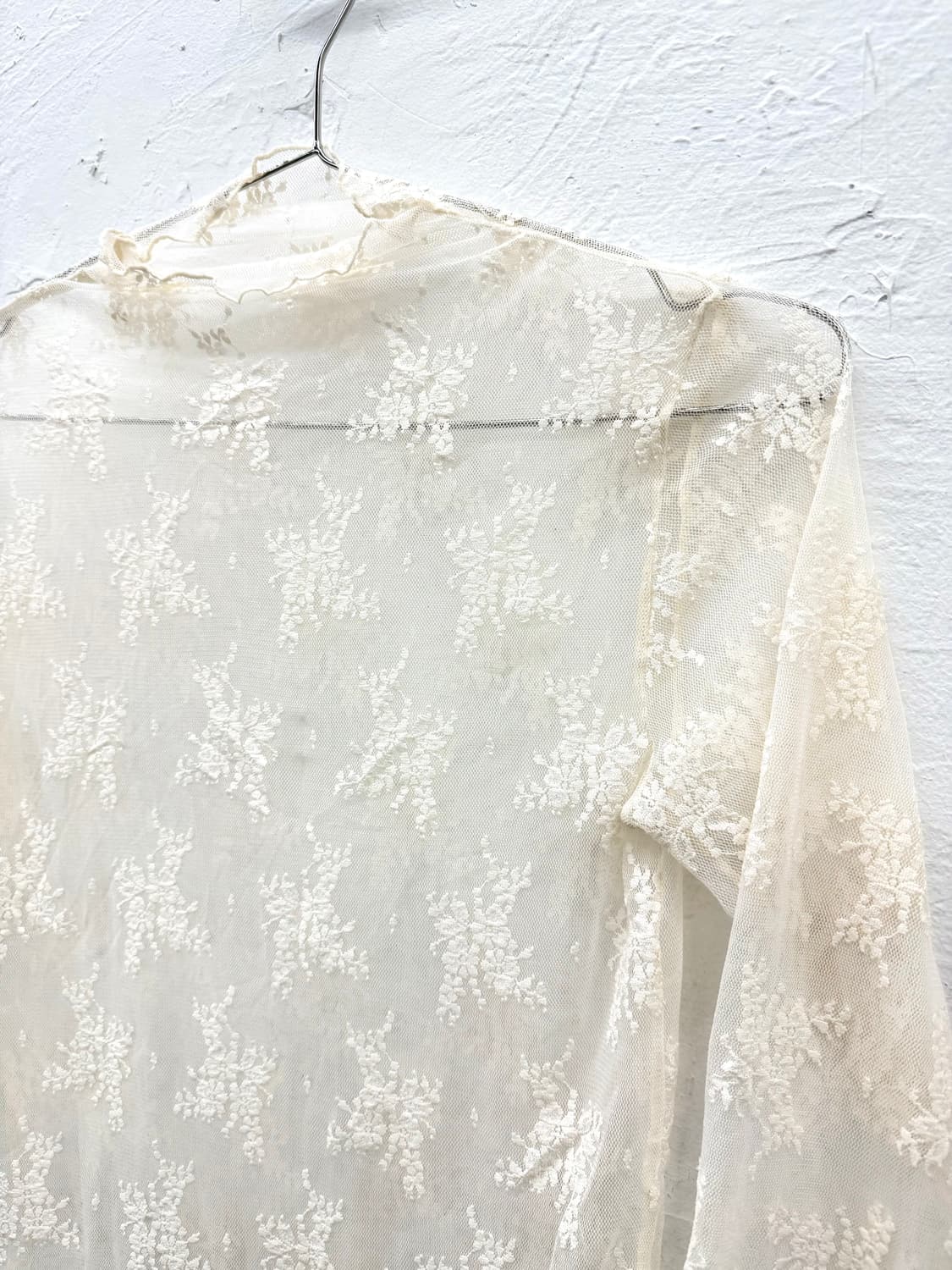 JPN 레이스 시스루 블라우스 상품이미지2