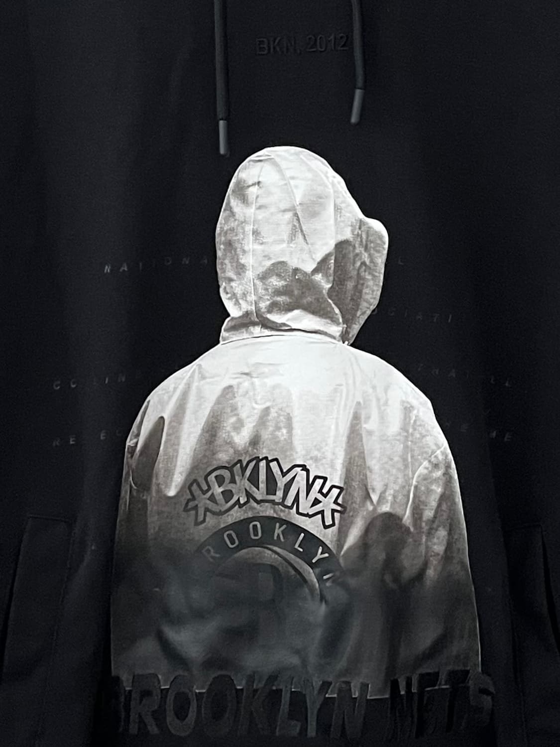 L) NBA 브루클린 네츠 후드티 블랙 상품이미지3