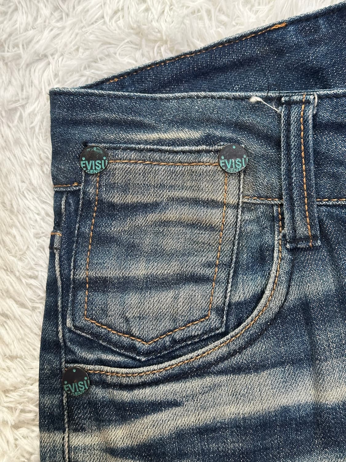 에비수 EVISU 청바지 32 페인트 데님 상품이미지6