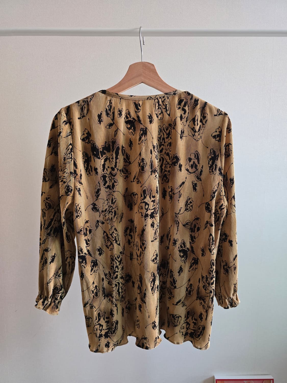 Vintage pleated floral blouse 상품이미지5