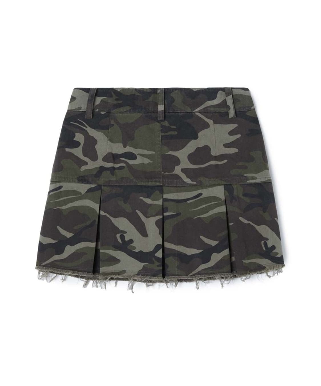 문선 카모 플리츠 스커트 S 상품이미지2