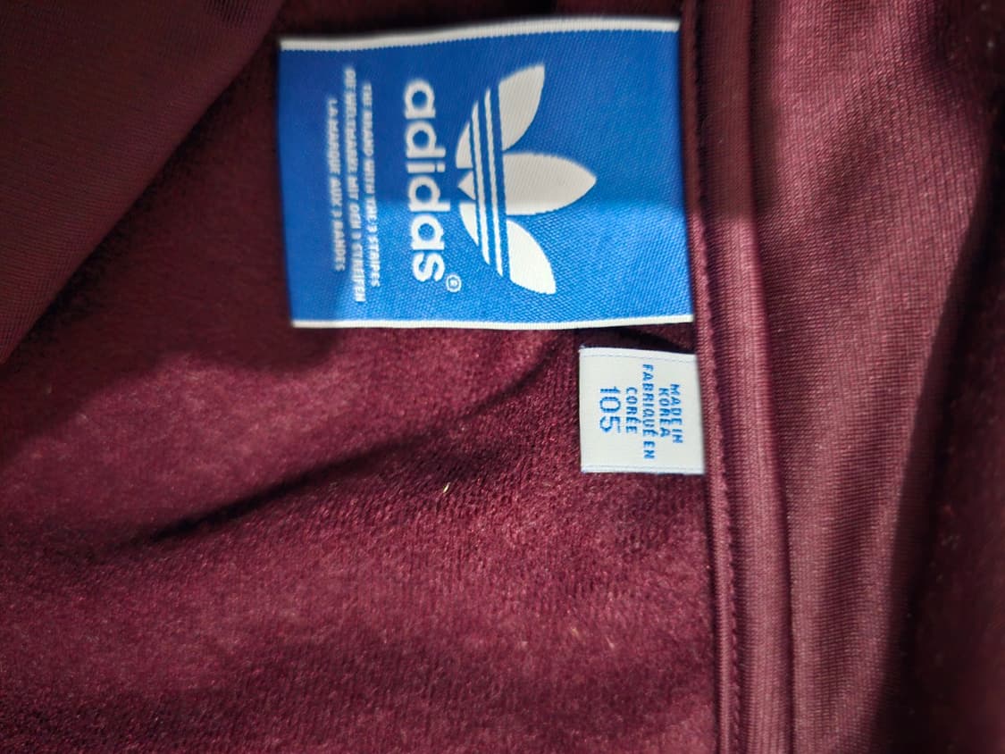 아디다스 파이어버드 마룬 스카이블루 버건디 트랙탑 저지 져지집업 105/ 상품이미지5