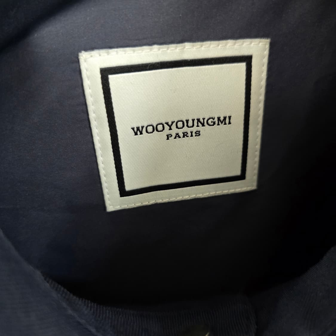 우영미 백로고 셔츠 자켓 50사이즈 105 판매 상품이미지3