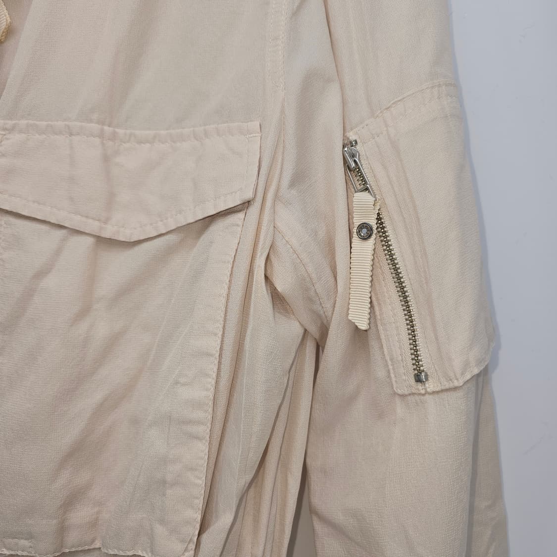 Sisley 아이보리 크롭 야상 자켓 상품이미지3