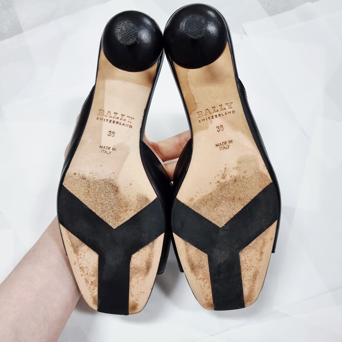 발리 Bally 가죽 샌들 키튼힐 구두 슈즈 (38/250) 상태최상 상품이미지9
