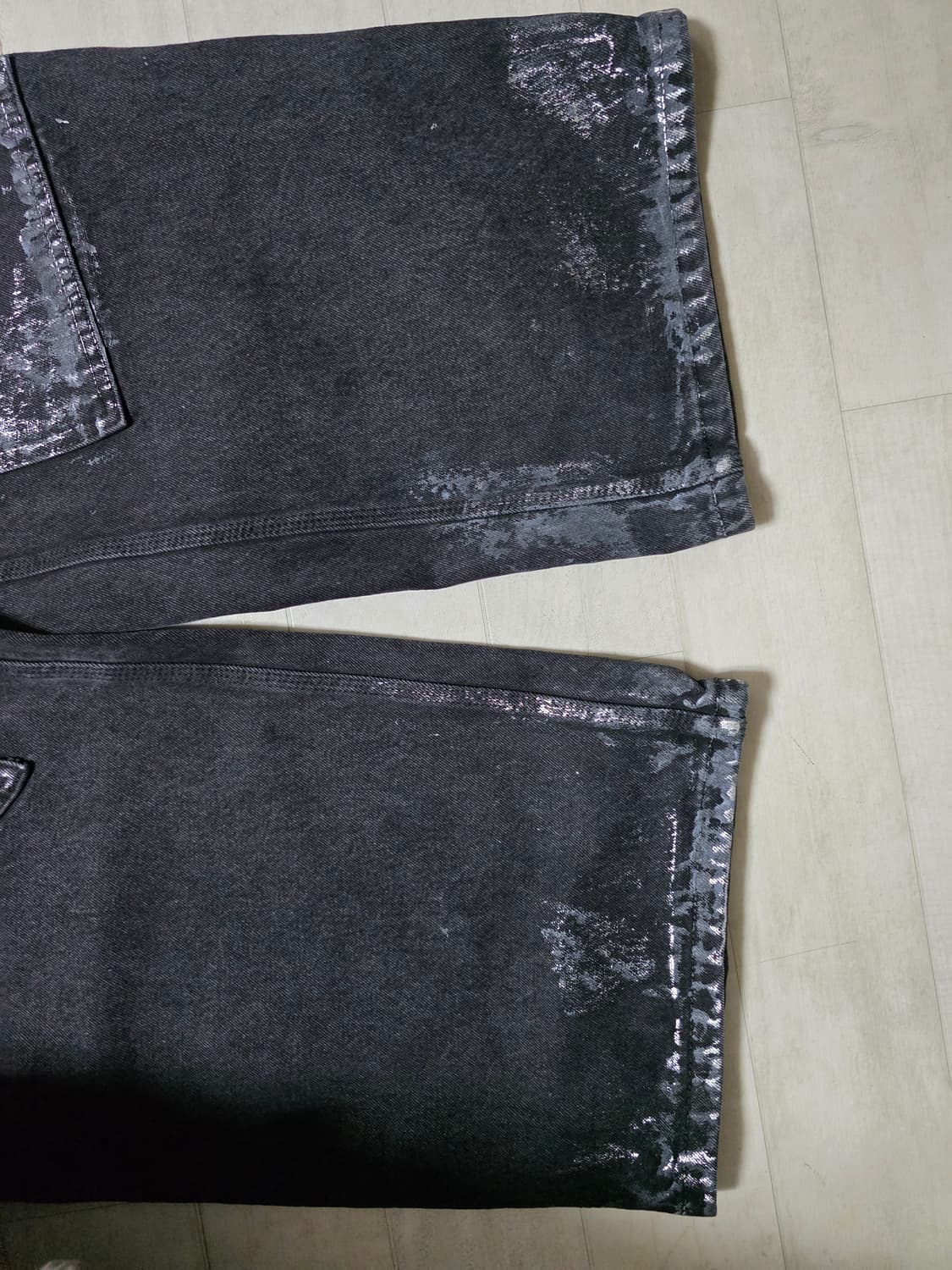 앤더슨벨 왁스 코티드 와이드 데님진 36 상품이미지4