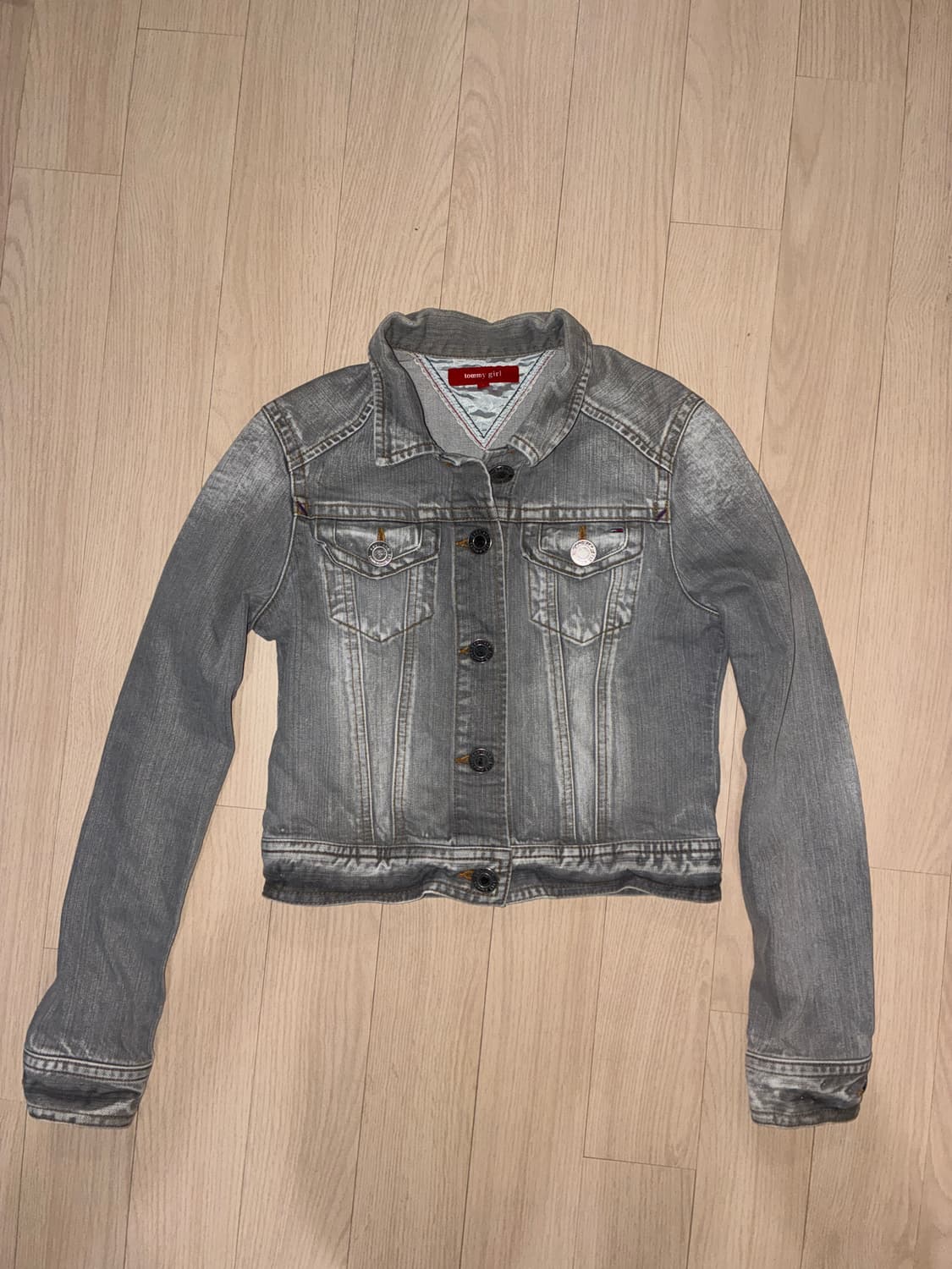 Tommy girl 트러커자켓 그레이워싱 상품이미지4