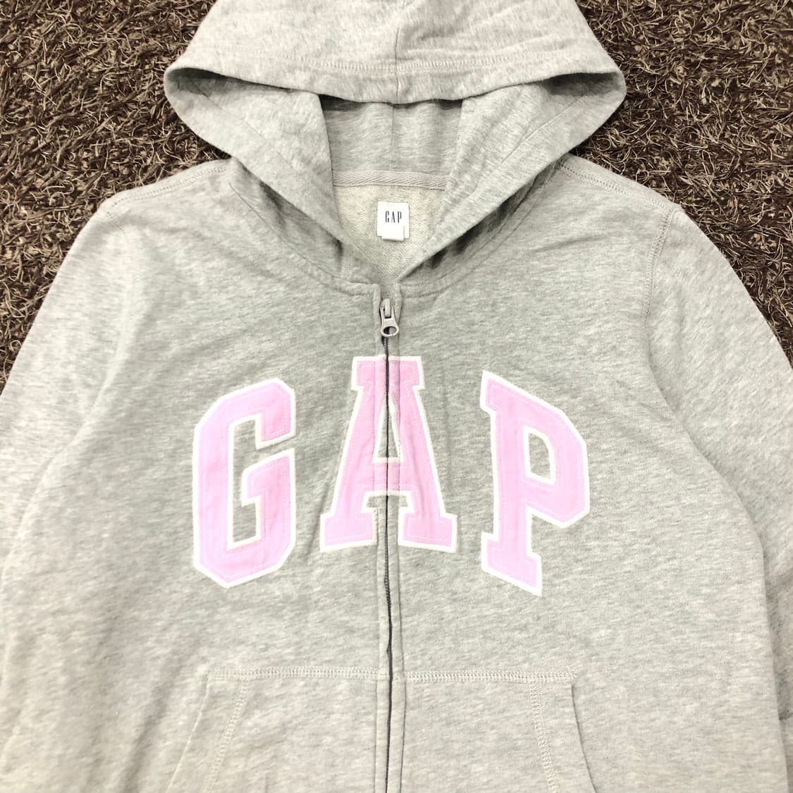 갭 걸즈 핑크 로고 후드집업 상품이미지2