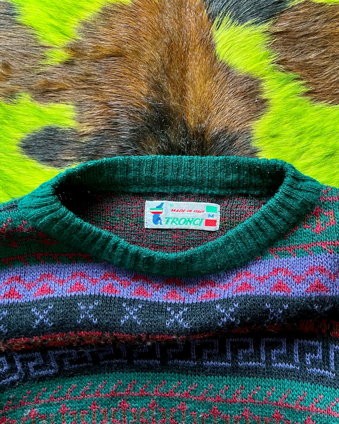 1980-90s TRONCI Italy Old Knit Sweater 상품이미지4