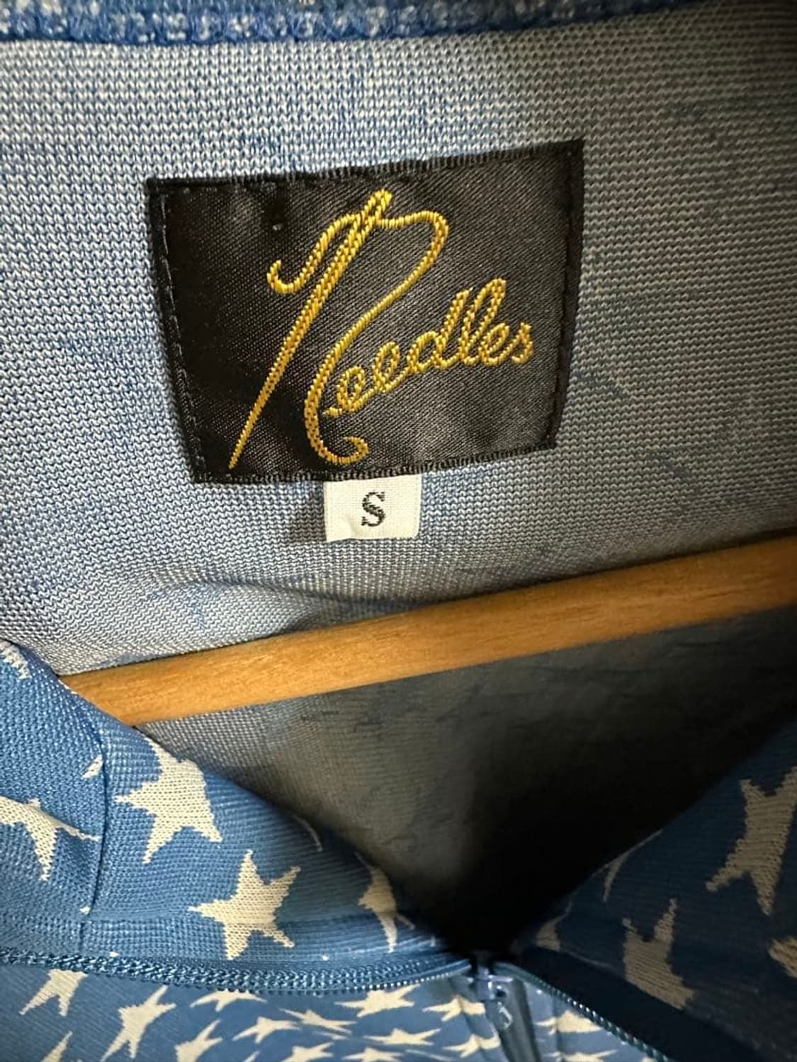 니들스 트랙 자켓 폴리 자카드 스타 블루 상품이미지2