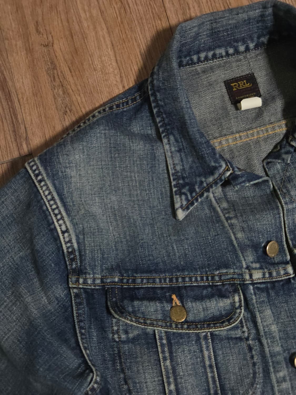 M) 더블알엘 rrl lot271  데님 트러커 자켓 상품이미지7