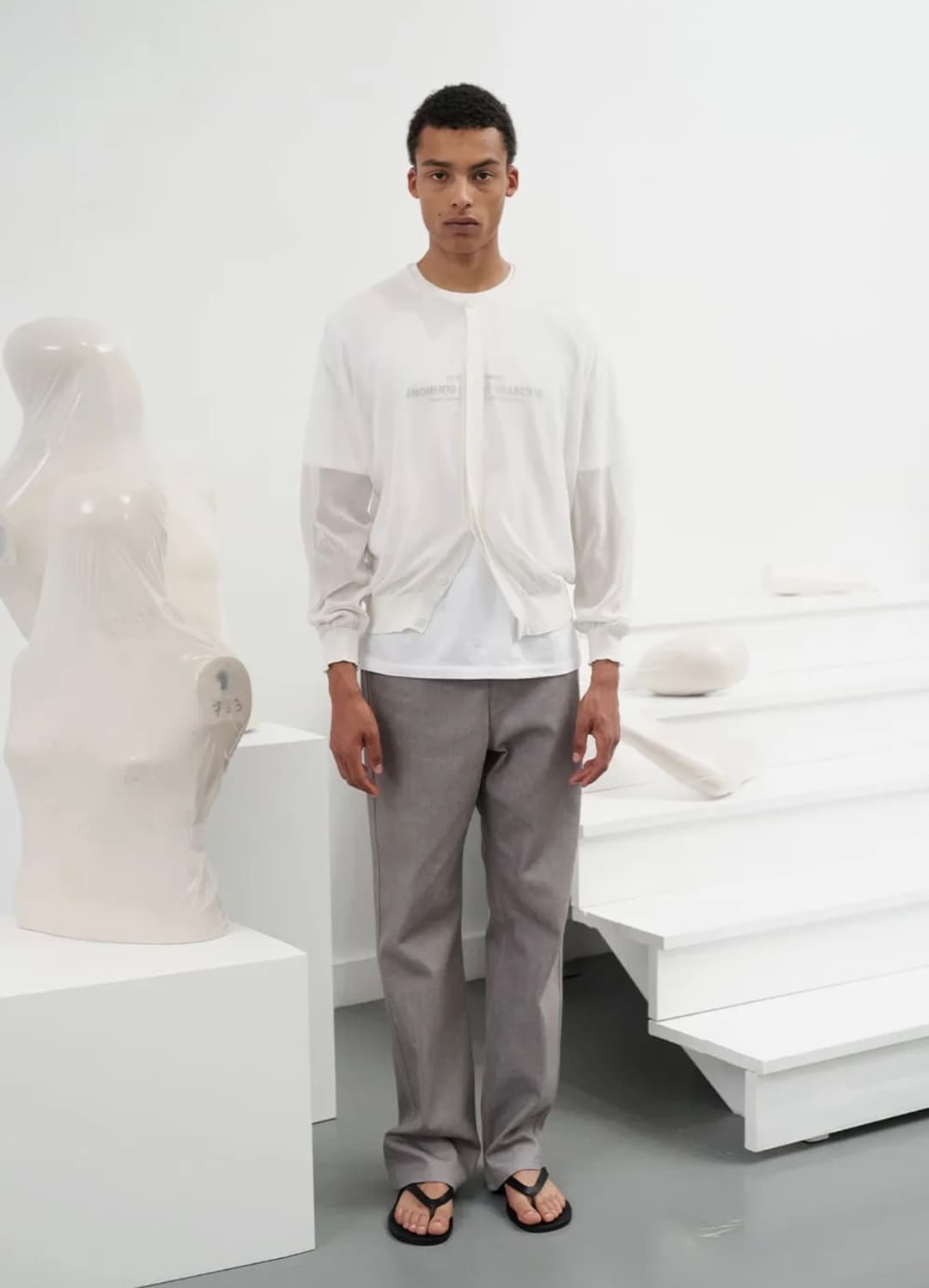 아모멘토 시어 라운드 가디건 L 상품이미지1